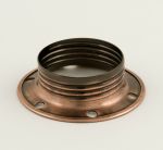 Antique Copper Shade Ring for SES E14 Light Bulb Lamp holders with Threaded sleeve 27mm